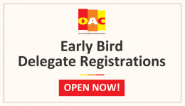 Avail the Early Bird advantage, register as delegate to OAC 2024 before June 15