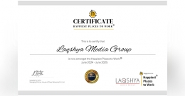 Laqshya Media Group among The Happiest Places to Work® in India